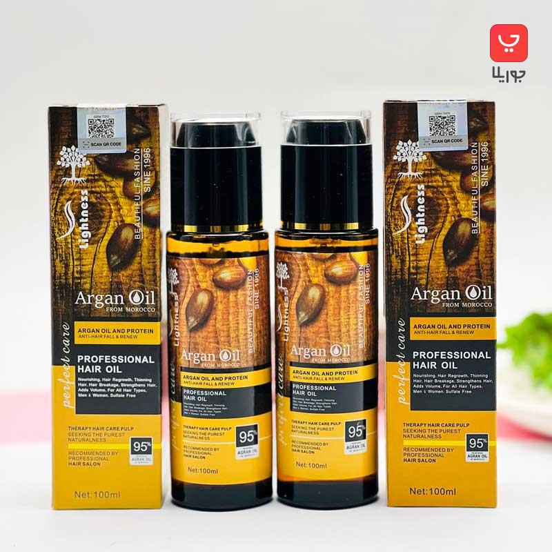 روغن مو لایتنس Lightness اصلی بدون سولفات حاوی آرگان و پروتئين